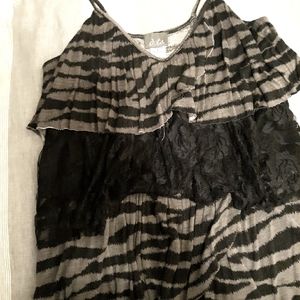 Dots Multi Layered Spaghetti Strap Top